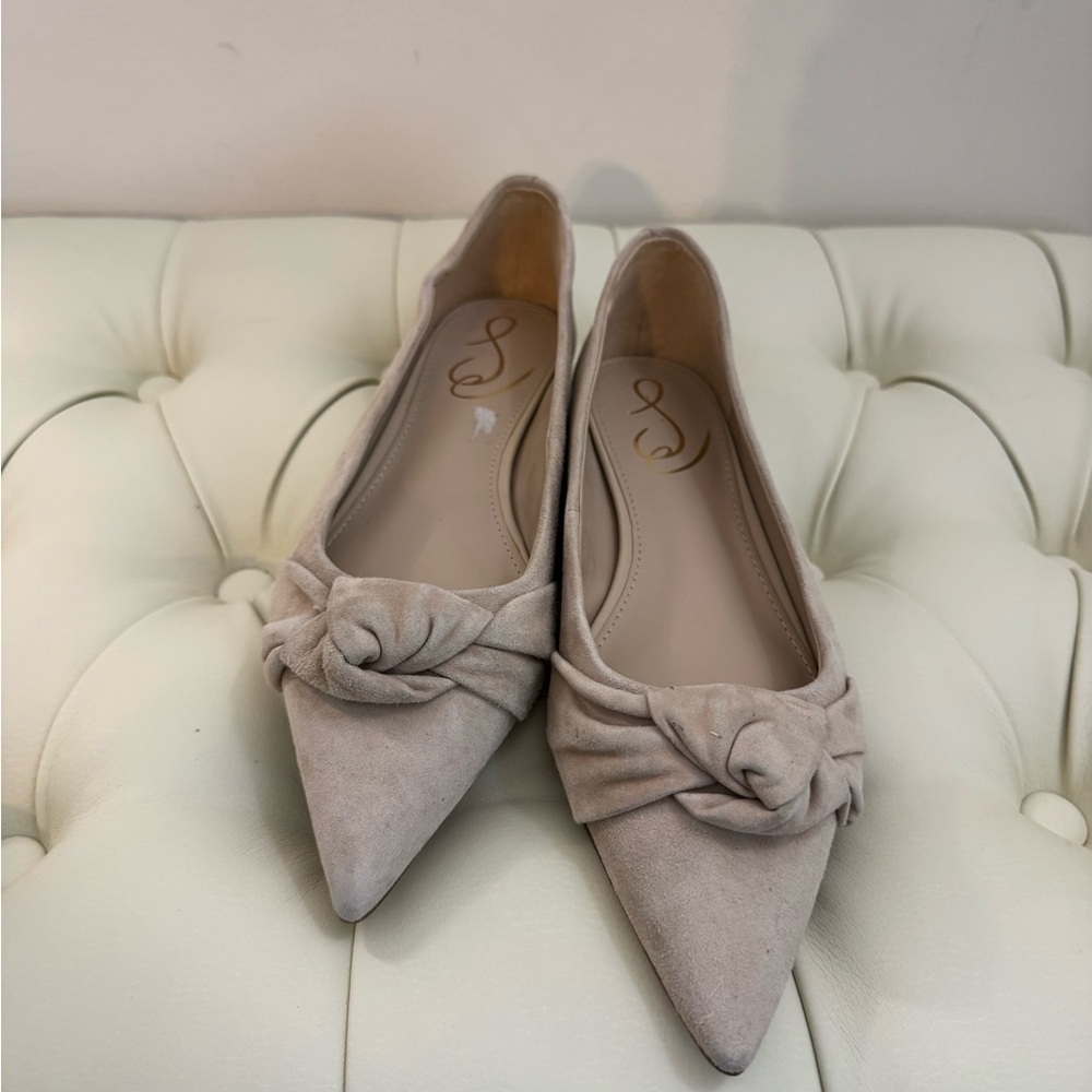 Sam Edelman Cream Knot Flats